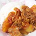 アリマ's cooksnap of when they made ポークチャップ風、豚とじゃがのトマト煮込.
