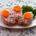 puniＫ's cooksnap of when they made キャラ弁♥型で抜くだけ簡単♥花おにぎり③.