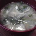 時花菜's cooksnap of when they made 簡単！コクうまお味噌汁.