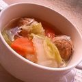 月見なっとう's cooksnap of when they made とにかく簡単！白菜たっぷり春雨スープ.