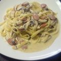黒ぶたさん★'s cooksnap of when they made ☺簡単濃厚☺きのこカルボナーラ☺.