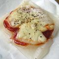 mcc5646's cooksnap of when they made ◇切り餅１個で！簡単ピザ♪◇.