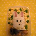 あい葉's cooksnap of when they made キャラ弁 うさぎちゃん.
