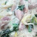 KGJR☆'s cooksnap of when they made 白滝クリームパスタ♪.