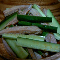 chie-zou88's cooksnap of when they made 茹で豚ときゅうりのラー油和え.
