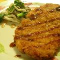 ﾈｺ0440's cooksnap of when they made とんかつのバジル風味.