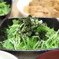 kikikko's cooksnap of when they made 海苔と水菜のサラダ.
