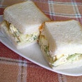 puniＫ's cooksnap of when they made きゅうりとクリチのマスタマヨ和えサンド.