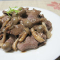 caramel-cookie's cooksnap of when they made 牛としめじのジャン炒め.