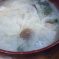 ユーロン's cooksnap of when they made 面取り大根の残りを使った味噌汁☆.