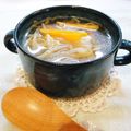 Kenmamac's cooksnap of when they made あと1品に♪　もやしと人参のスープ.