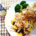 悠おかしゃん's cooksnap of when they made ボーリューム大！ひき肉ともやしお好み焼風.