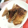 あやこ６１'s cooksnap of when they made プリ☆彡おやつ　バナナカスタードトースト.