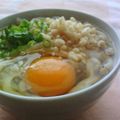 doiko's cooksnap of when they made 月見うどん　☆お店の味を家庭で再現☆.