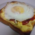ka-uk's cooksnap of when they made ベーコンエッグマヨトースト！.