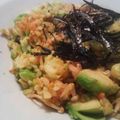★ひいらぎ★'s cooksnap of when they made 鮭とアボカドのチャーハン.