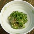 chieko333's cooksnap of when they made 梅キュウリ.