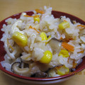 OXNARD's cooksnap of when they made とうもろこしの炊き込みご飯.