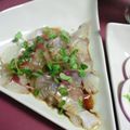 ＴＯＭＯＷＡＴ's cooksnap of when they made スズキ（白身魚）のカルパッチョ.