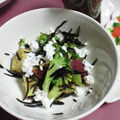 ＴＯＭＯＷＡＴ's cooksnap of when they made サツマイモとブロッコリーとひじきの和え物.