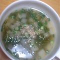 SILK0205's cooksnap of when they made ヘルシー♪めかぶと大根のスープ.