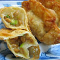 iris1002's cooksnap of when they made 納豆とチーズの揚げ餃子.