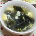 ＠お料理初心者's cooksnap of when they made 簡単！卵とわかめの中華スープ.