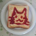 オレンジリング's cooksnap of when they made にゃんこ☆トースト o(≧▽≦)o.