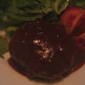 ブザティンヌ's cooksnap of when they made 秘訣は赤ワイン☆本格ハンバーグ.