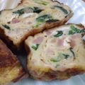 ユーロン's cooksnap of when they made 卵焼き☆お弁当☆ほうれん草とベーコン☆.