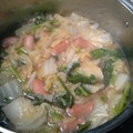 ｺｱﾗ's cooksnap of when they made 白菜とほうれん草のほかほかスープ♪.