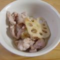 Nekozame's cooksnap of when they made 豚肉とレンコンのバターポン酢炒め〜.