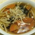 ザユミ's cooksnap of when they made ✿えのきとわかめのピリ辛スープ✿.