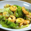 でかおちば's cooksnap of when they made 海老とレタスのカレーナンプラー炒め.