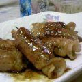 naoky's cooksnap of when they made 豚肉の大根しょうが焼き巻き.