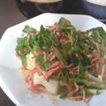 うに１１８'s cooksnap of when they made クレソンと桜海老と豆腐のゴマドレサラダ.