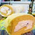 のんこ128's cooksnap of when they made 栗ときな粉のロールケーキ.