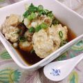 maeとも's cooksnap of when they made 出汁でおいしい鶏だんご＊和風あん.