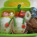 takatakayu's cooksnap of when they made うさぎのおにぎり(キャラ弁＆おせち）.