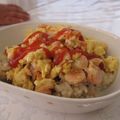 マッハママ's cooksnap of when they made 魚ニソとトマト入りスクランブルエッグ.
