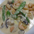 bonnet's cooksnap of when they made えびとスナップえんどうのマヨネーズ炒め.