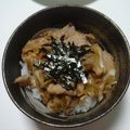 はちれ's cooksnap of when they made ウスターソースでめちゃウマ豚丼♪.