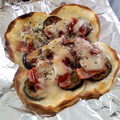 Ninfea's cooksnap of when they made 餃子の皮で！簡単茄子のピザ.