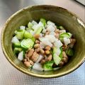 azbjbn's cooksnap of when they made ✿ねばシャキ♪山芋キューリ納豆✿.
