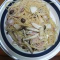 mstoshi's cooksnap of when they made 簡単！和風キノコスパゲッティ！.