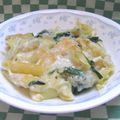 ぷくぷくさざれ's cooksnap of when they made ほうれん草とベーコンのペンネグラタン.