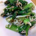niconoco's cooksnap of when they made 小松菜としらすのおかかポン酢あえ.