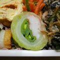シャンプーハット's cooksnap of when they made お弁当に!!さやえんどうロール.