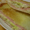 noontea's cooksnap of when they made サクッとろ～なハムチーズホットサンド♪.