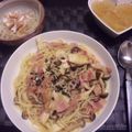 みどり３１'s cooksnap of when they made ベーコンときのこの和風スパゲティー.